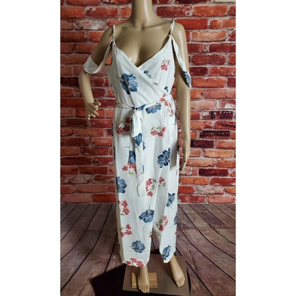 ABS Collection Floral Cold Shoulder Dress Size 8 - Picture 3 of 4